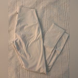 White Lululemon Align Leggings